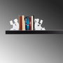 Aberto Design Sujetalibros de Metal Blanco